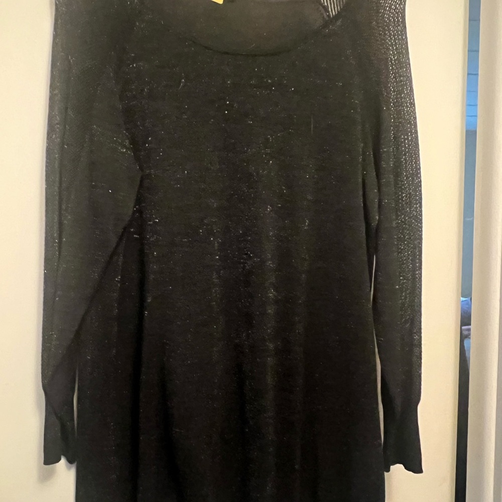 Eileen Fisher Black Tunic Sweater